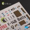 KELIK K72152 F-14B - interior 3D decals for GWH kit 1/72